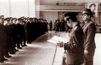 Новоуральск.  1970-е годы. Милиция. Принятие присяги.